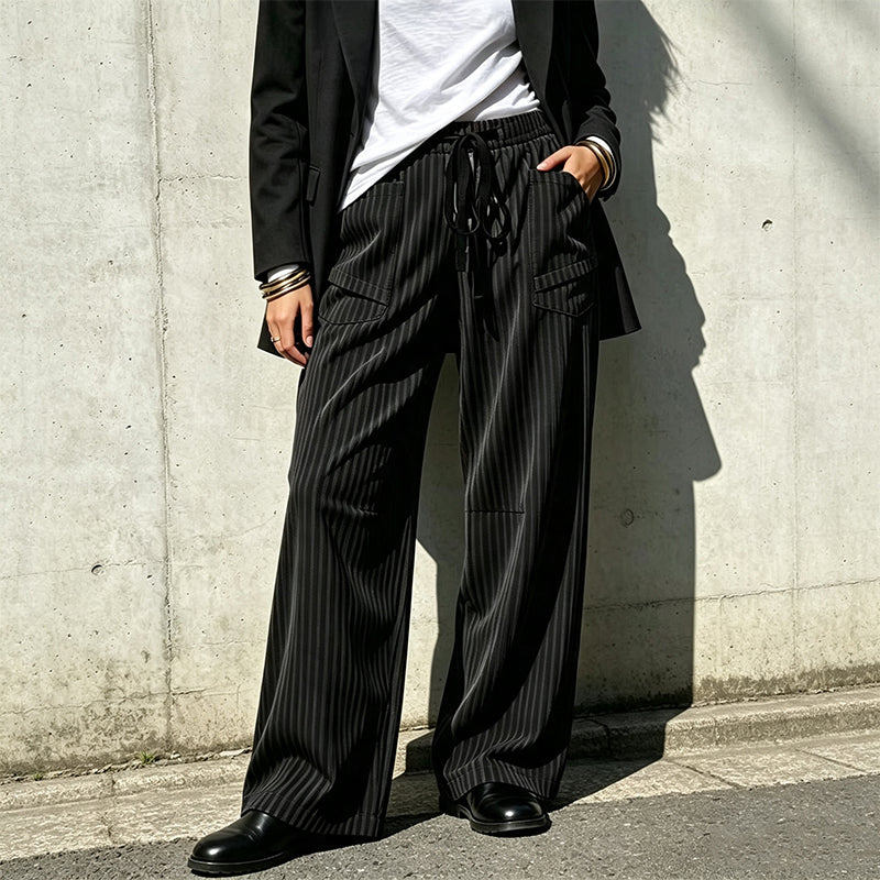 👖 Damen gerippte Kordelzug-Geradehose – bequem, vielseitig & stylisch – mit verstellbarem Kordelzug & geradem Bein – perfekt für Alltag, Büro & Freizeit – weicher Stoff, figurschmeichelnder Schnitt – ideal für warme Tage & entspannte Stunden