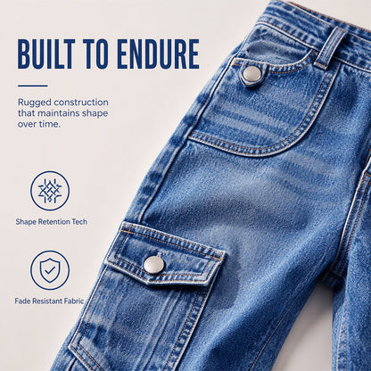 🚀 Kostenloser Versand🔥50 % Rabatt 👖 Jeans-Cargo-Shorts – figurbetont & praktisch ✨