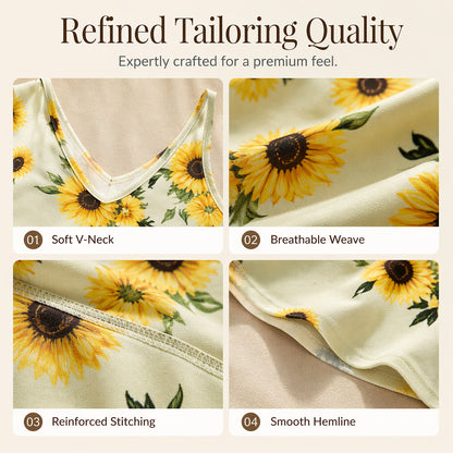 🌻Sonnenblumen-Trägerkleid | luftig, bunt & perfekt für den Sommer