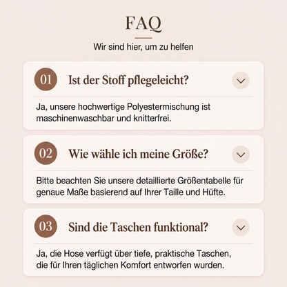 ✨Damen-Hochweitbund-Hosen mit kontrastierenden Besätzen