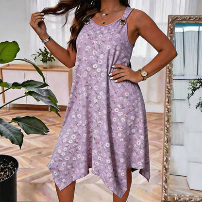 ✨🛍️Neu eingetroffen – Ärmelloses Maxikleid mit Gänseblümchen-Print – Atmungsaktiver Komfort & ungezwungene Urlaubsstimmung