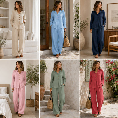 ⭐ Bestseller – Lockeres Zweiteiler-Set mit Hose – weich und vielseitig 🌸