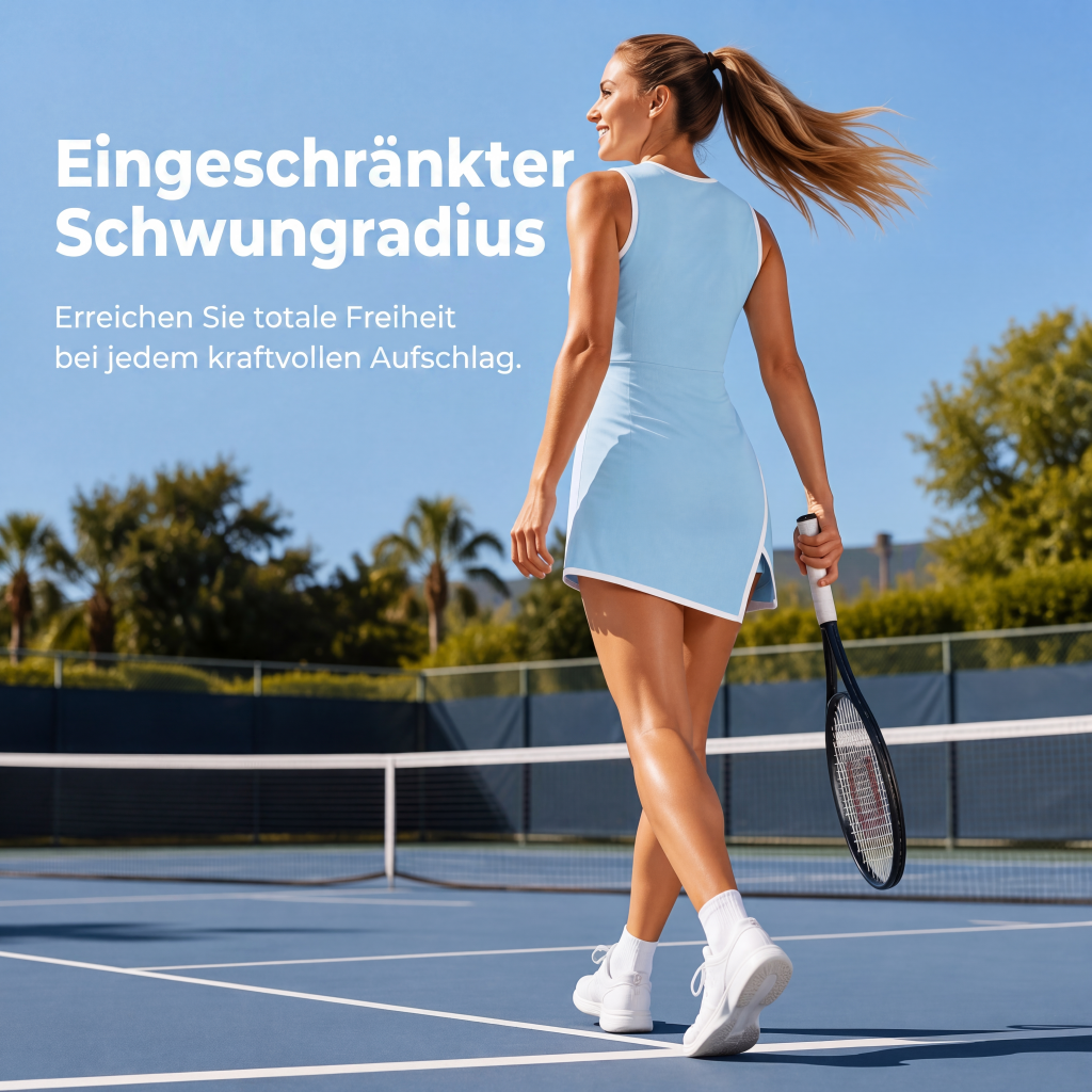🎾 Damen Tenniskleid mit lockerem Schnitt – Sportlich-elegantes Freizeitkleid für warme Tage