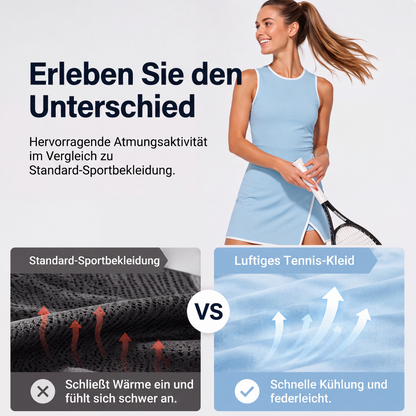 🎾 Damen Tenniskleid mit lockerem Schnitt – Sportlich-elegantes Freizeitkleid für warme Tage