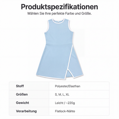 🎾 Damen Tenniskleid mit lockerem Schnitt – Sportlich-elegantes Freizeitkleid für warme Tage