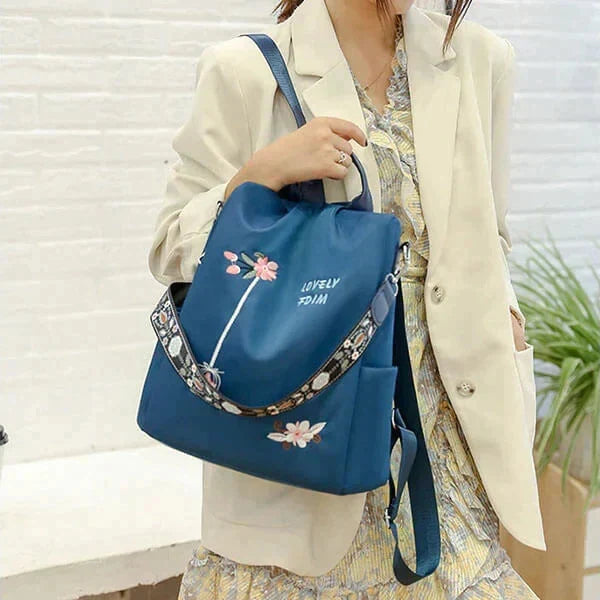 🎒 Rucksack aus wasserfestem Oxford-Stoff mit Blumenstickerei – Romantischer Look, praktisch & wetterfest | Ideal für Alltag, Reise & Ausflüge – Jetzt -50%!