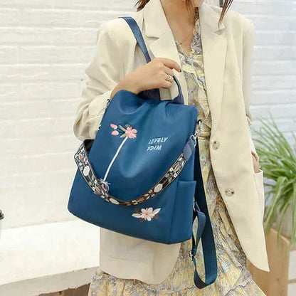 🎒 Rucksack aus wasserfestem Oxford-Stoff mit Blumenstickerei – Romantischer Look, praktisch & wetterfest | Ideal für Alltag, Reise & Ausflüge – Jetzt -50%!