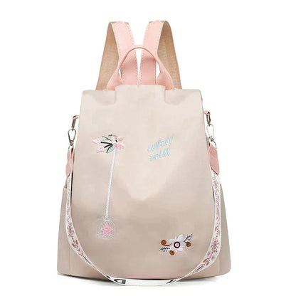 🎒 Rucksack aus wasserfestem Oxford-Stoff mit Blumenstickerei – Romantischer Look, praktisch & wetterfest | Ideal für Alltag, Reise & Ausflüge – Jetzt -50%!