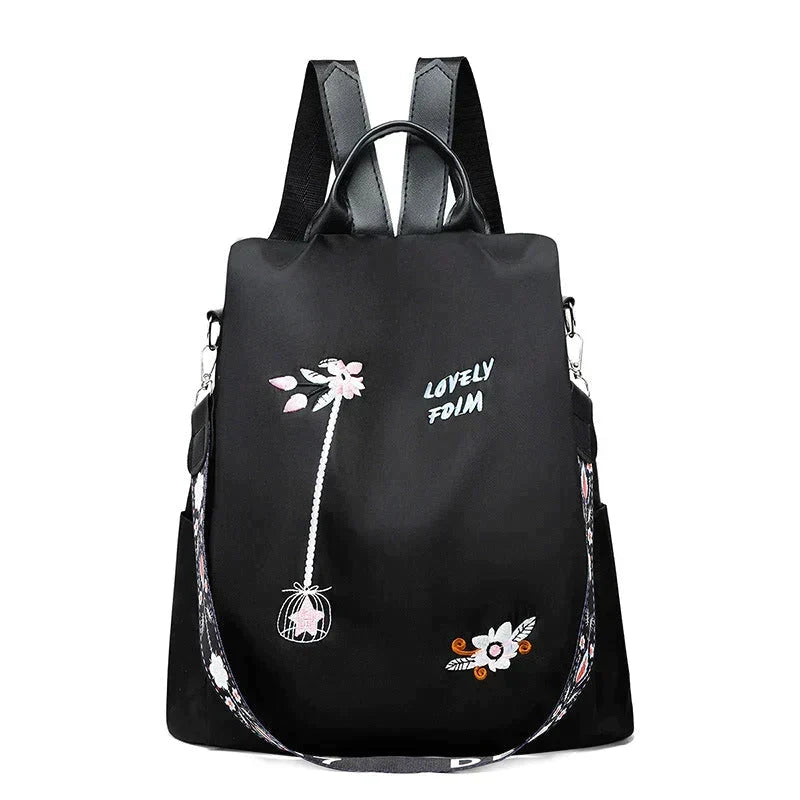 🎒 Rucksack aus wasserfestem Oxford-Stoff mit Blumenstickerei – Romantischer Look, praktisch & wetterfest | Ideal für Alltag, Reise & Ausflüge – Jetzt -50%!