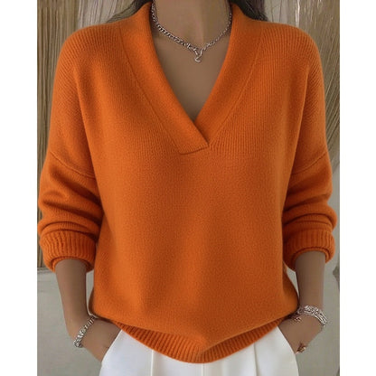 🧶 Gemütlicher Pullover mit V-Ausschnitt – Kuschelig weich, vielseitig & perfekt für entspannte Tage | Ideal für Freizeit, Spaziergänge & gemütliche Stunden – Jetzt -50%! versandfrei