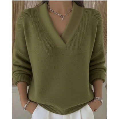 🧶 Gemütlicher Pullover mit V-Ausschnitt – Kuschelig weich, vielseitig & perfekt für entspannte Tage | Ideal für Freizeit, Spaziergänge & gemütliche Stunden – Jetzt -50%! versandfrei