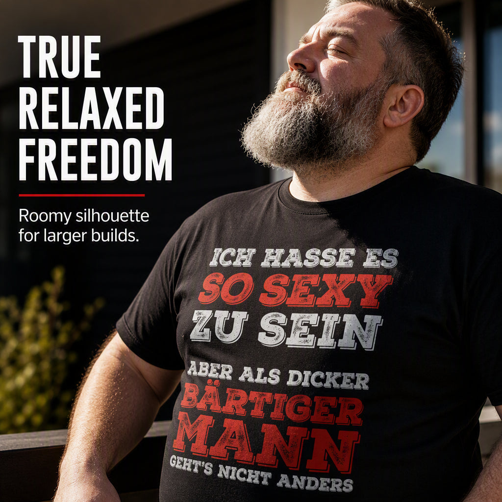 👕 Casual T-Shirt mit deutscher Slogan-Botschaft – Kurzarm, Rundhals, bequemer Baumwollschnitt | Perfekt für Alltag, Freizeit & entspannte Tage – Jetzt -50%!