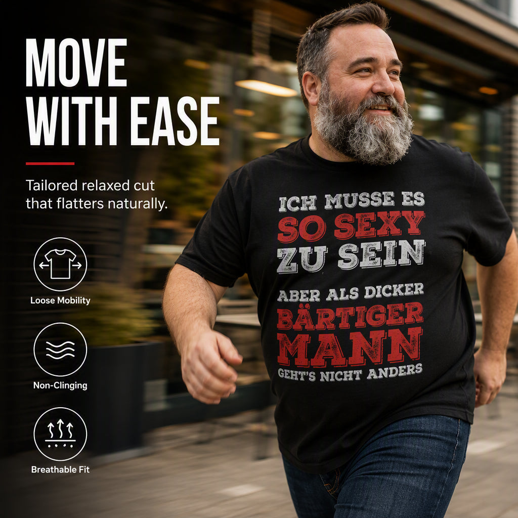 👕 Casual T-Shirt mit deutscher Slogan-Botschaft – Kurzarm, Rundhals, bequemer Baumwollschnitt | Perfekt für Alltag, Freizeit & entspannte Tage – Jetzt -50%!