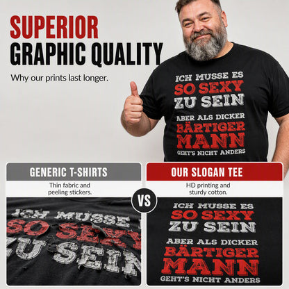 👕 Casual T-Shirt mit deutscher Slogan-Botschaft – Kurzarm, Rundhals, bequemer Baumwollschnitt | Perfekt für Alltag, Freizeit & entspannte Tage – Jetzt -50%!