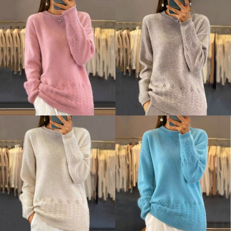 🌸 Retro-Pullover im klassischen Design – Leichter Strick, bequemer Schnitt & zeitlose Eleganz – Ideal für die Übergangszeit & Layering