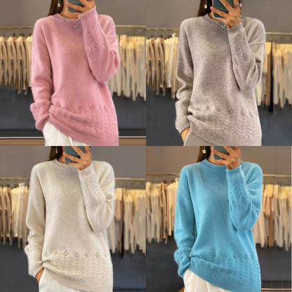 🌸 Retro-Pullover im klassischen Design – Leichter Strick, bequemer Schnitt & zeitlose Eleganz – Ideal für die Übergangszeit & Layering