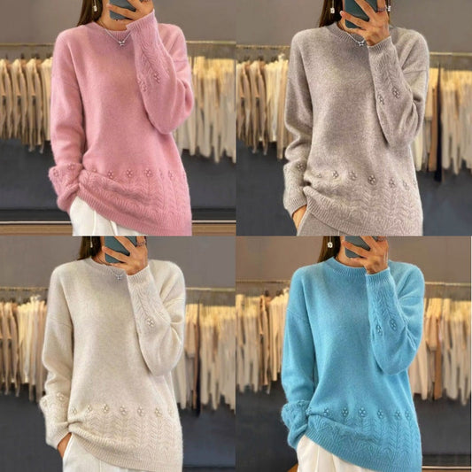 🌸 Retro-Pullover im klassischen Design – Leichter Strick, bequemer Schnitt & zeitlose Eleganz – Ideal für die Übergangszeit & Layering