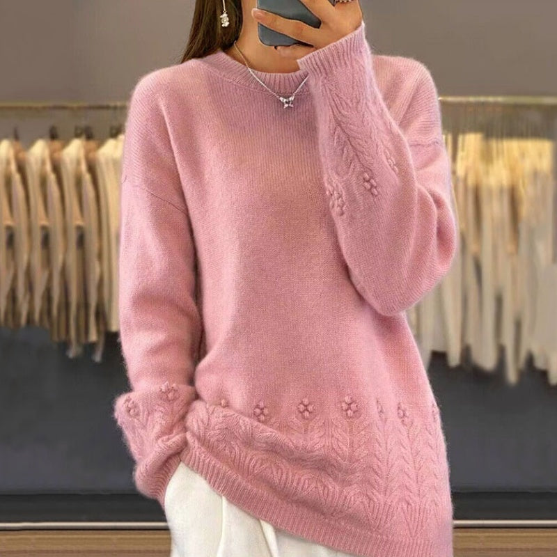 🌸 Retro-Pullover im klassischen Design – Leichter Strick, bequemer Schnitt & zeitlose Eleganz – Ideal für die Übergangszeit & Layering