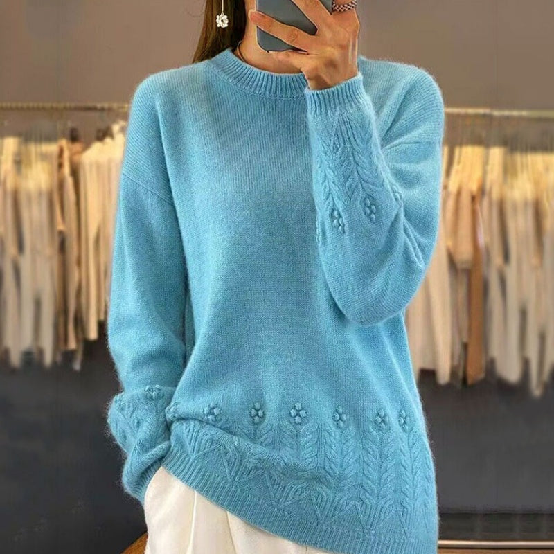 🌸 Retro-Pullover im klassischen Design – Leichter Strick, bequemer Schnitt & zeitlose Eleganz – Ideal für die Übergangszeit & Layering