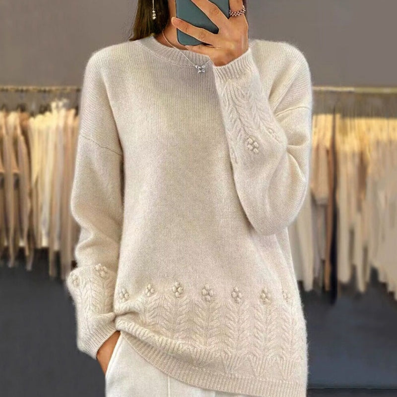 🌸 Retro-Pullover im klassischen Design – Leichter Strick, bequemer Schnitt & zeitlose Eleganz – Ideal für die Übergangszeit & Layering