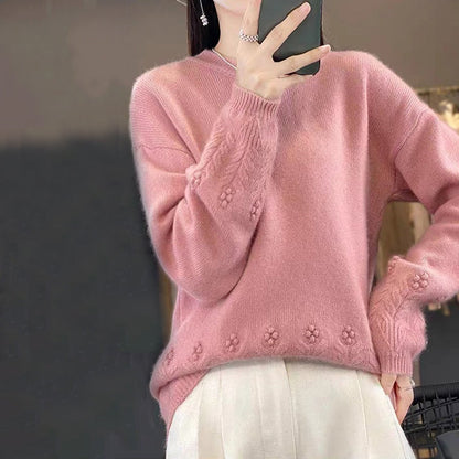 🌸 Retro-Pullover im klassischen Design – Leichter Strick, bequemer Schnitt & zeitlose Eleganz – Ideal für die Übergangszeit & Layering