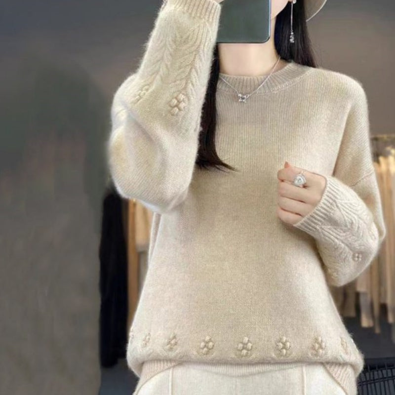🌸 Retro-Pullover im klassischen Design – Leichter Strick, bequemer Schnitt & zeitlose Eleganz – Ideal für die Übergangszeit & Layering
