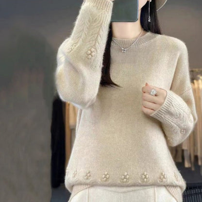🌸 Retro-Pullover im klassischen Design – Leichter Strick, bequemer Schnitt & zeitlose Eleganz – Ideal für die Übergangszeit & Layering