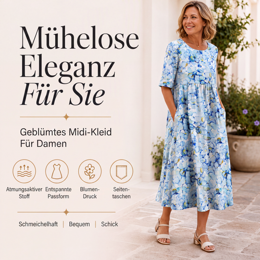👗 Kurzärmeliges bedrucktes Damenkleid mit Taschen – Leichter Stoff, praktische Taschen & vielseitiger Look | Perfekt für Alltag, Strand & Freizeit – Jetzt -50%!