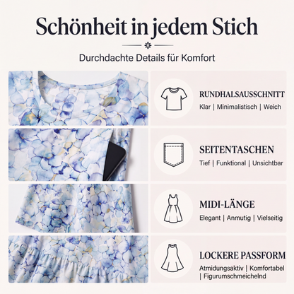 👗 Kurzärmeliges bedrucktes Damenkleid mit Taschen – Leichter Stoff, praktische Taschen & vielseitiger Look | Perfekt für Alltag, Strand & Freizeit – Jetzt -50%!