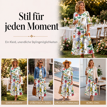 👗 Kurzärmeliges bedrucktes Damenkleid mit Taschen – Leichter Stoff, praktische Taschen & vielseitiger Look | Perfekt für Alltag, Strand & Freizeit – Jetzt -50%!