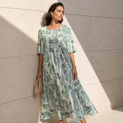 👗 Kurzärmeliges bedrucktes Damenkleid mit Taschen – Leichter Stoff, praktische Taschen & vielseitiger Look | Perfekt für Alltag, Strand & Freizeit – Jetzt -50%!