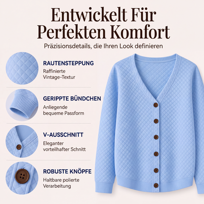Legere gesteppte Damenjacke mit Knopfleiste
