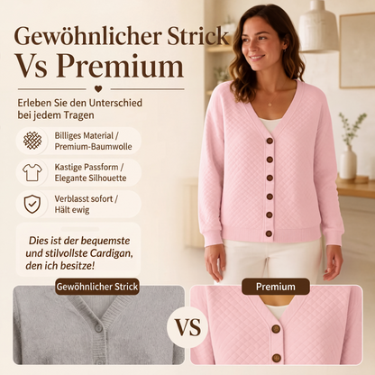 Legere gesteppte Damenjacke mit Knopfleiste
