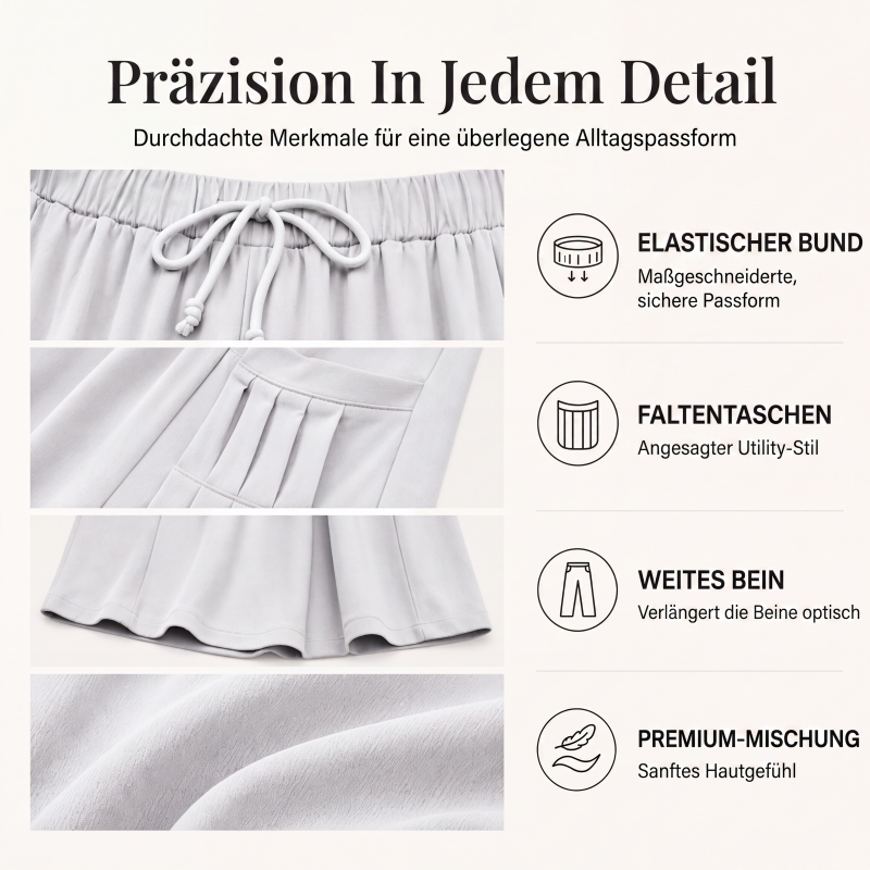👖 Weite Damenhose aus Baumwolle & Leinen – Leichter Naturmix, lockerer Schnitt & luftiger Tragekomfort | Perfekt für warme Tage, Urlaub & Freizeit – Jetzt -50%!