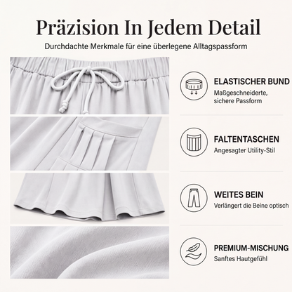 👖 Weite Damenhose aus Baumwolle & Leinen – Leichter Naturmix, lockerer Schnitt & luftiger Tragekomfort | Perfekt für warme Tage, Urlaub & Freizeit – Jetzt -50%!