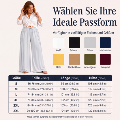 👖 Weite Damenhose aus Baumwolle & Leinen – Leichter Naturmix, lockerer Schnitt & luftiger Tragekomfort | Perfekt für warme Tage, Urlaub & Freizeit – Jetzt -50%!