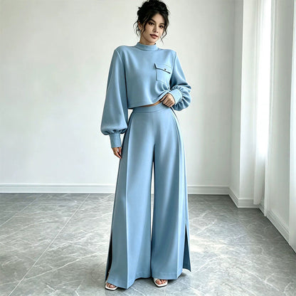 🌸Bequemes 2-teiliges Outfit – Kurzes Oberteil & weite Hose – Einfach anziehen & gut aussehen – Perfekt für sonnige Tage – Jetzt 50% Rabatt! versandfrei