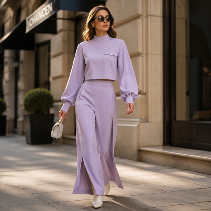 🌸Bequemes 2-teiliges Outfit – Kurzes Oberteil & weite Hose – Einfach anziehen & gut aussehen – Perfekt für sonnige Tage – Jetzt 50% Rabatt! versandfrei