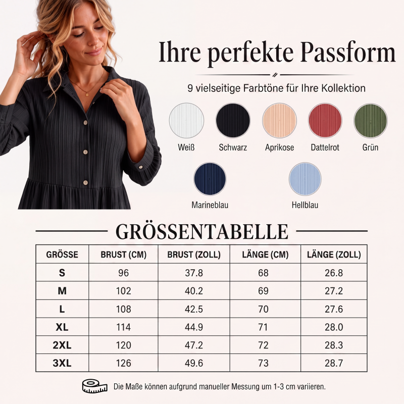 👚 Langarmshirt mit Kräuselstruktur für Damen – Feines Rüschen-Detail, weicher Stoff & vielseitig kombinierbar | Perfekt für Alltag, Büro & besondere Anlässe – Jetzt -50%!