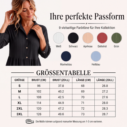 👚 Langarmshirt mit Kräuselstruktur für Damen – Feines Rüschen-Detail, weicher Stoff & vielseitig kombinierbar | Perfekt für Alltag, Büro & besondere Anlässe – Jetzt -50%!