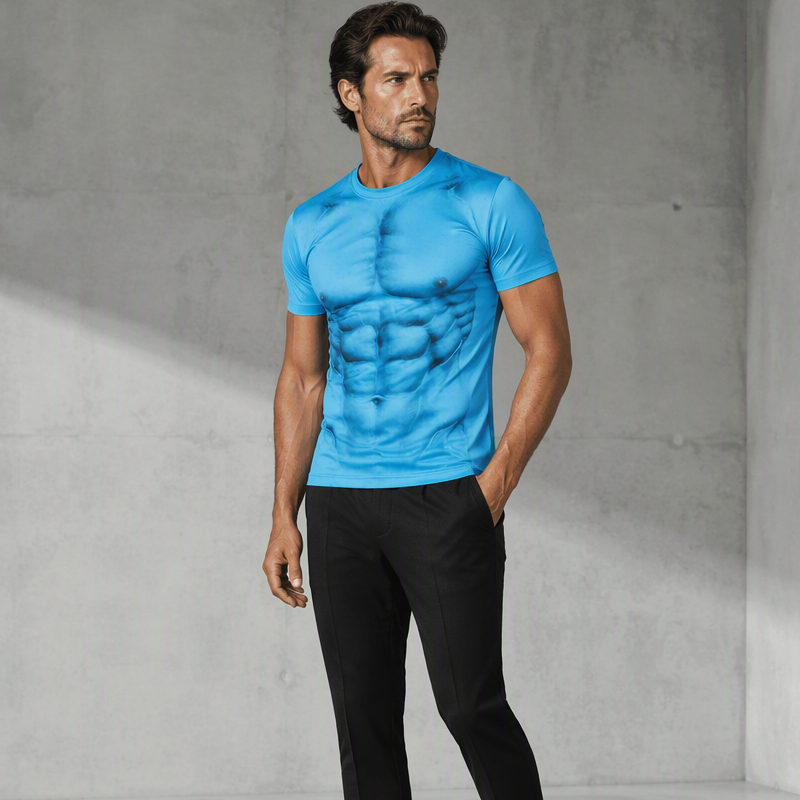 Sommer-T-Shirt mit auffälligem Druck