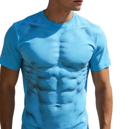 Sommer-T-Shirt mit auffälligem Druck