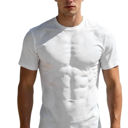 Sommer-T-Shirt mit auffälligem Druck