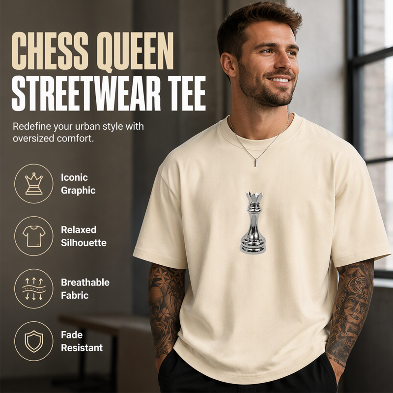 👕 Herren Schachmotiv-Crewneck-T-Shirt – Modisches Grafik-Design, weiche Baumwolle & bequemer Schnitt | Perfekt für Alltag, Freizeit & urbane Styles – Jetzt -50%!