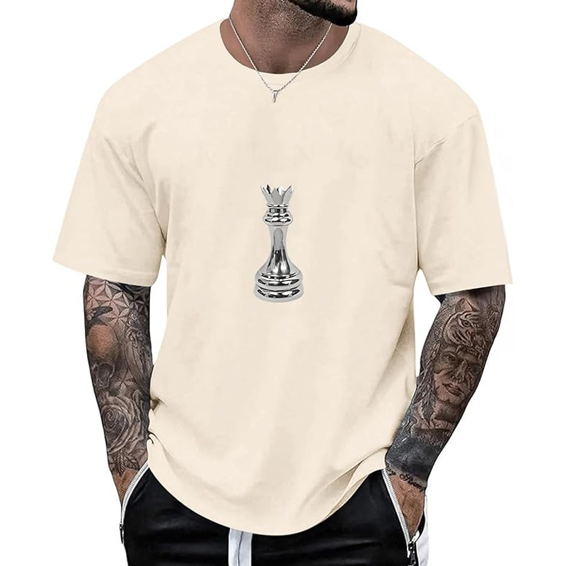 👕 Herren Schachmotiv-Crewneck-T-Shirt – Modisches Grafik-Design, weiche Baumwolle & bequemer Schnitt | Perfekt für Alltag, Freizeit & urbane Styles – Jetzt -50%!