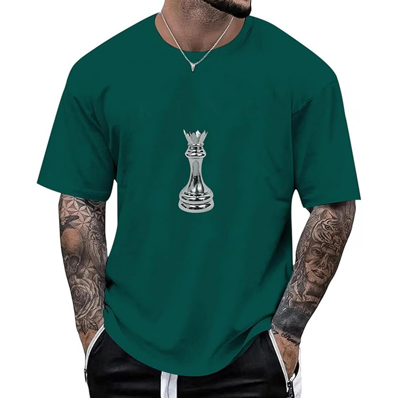 👕 Herren Schachmotiv-Crewneck-T-Shirt – Modisches Grafik-Design, weiche Baumwolle & bequemer Schnitt | Perfekt für Alltag, Freizeit & urbane Styles – Jetzt -50%!