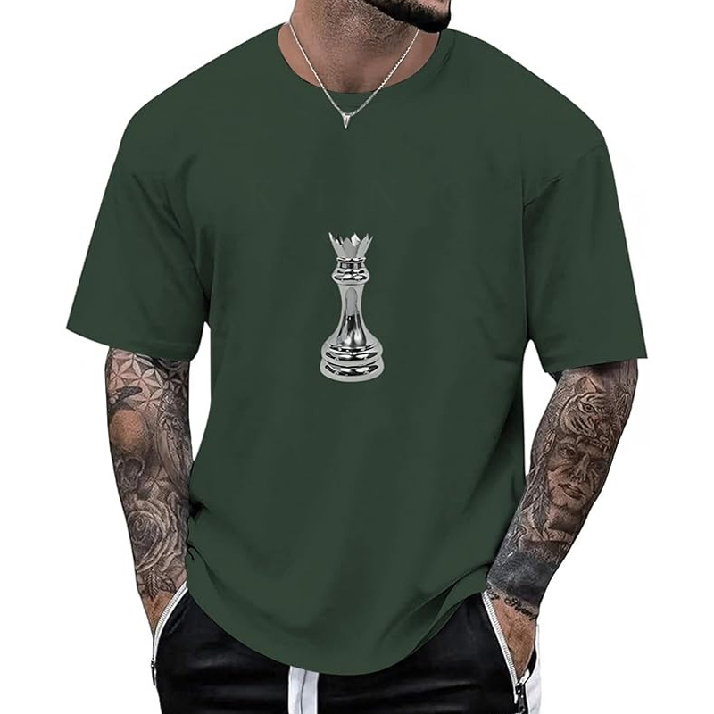 👕 Herren Schachmotiv-Crewneck-T-Shirt – Modisches Grafik-Design, weiche Baumwolle & bequemer Schnitt | Perfekt für Alltag, Freizeit & urbane Styles – Jetzt -50%!
