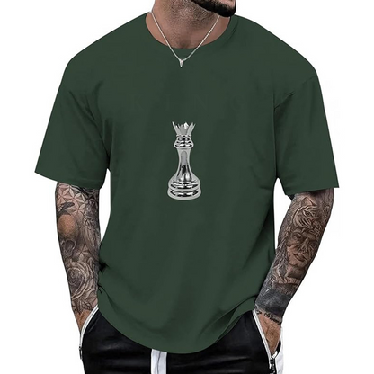 👕 Herren Schachmotiv-Crewneck-T-Shirt – Modisches Grafik-Design, weiche Baumwolle & bequemer Schnitt | Perfekt für Alltag, Freizeit & urbane Styles – Jetzt -50%!