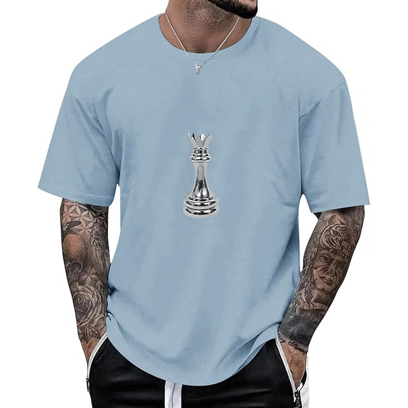 👕 Herren Schachmotiv-Crewneck-T-Shirt – Modisches Grafik-Design, weiche Baumwolle & bequemer Schnitt | Perfekt für Alltag, Freizeit & urbane Styles – Jetzt -50%!