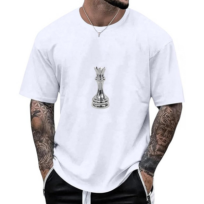 👕 Herren Schachmotiv-Crewneck-T-Shirt – Modisches Grafik-Design, weiche Baumwolle & bequemer Schnitt | Perfekt für Alltag, Freizeit & urbane Styles – Jetzt -50%!